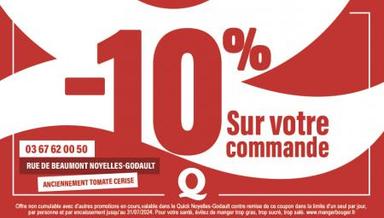 Photo enseigne : Quick Noyelles-Godault